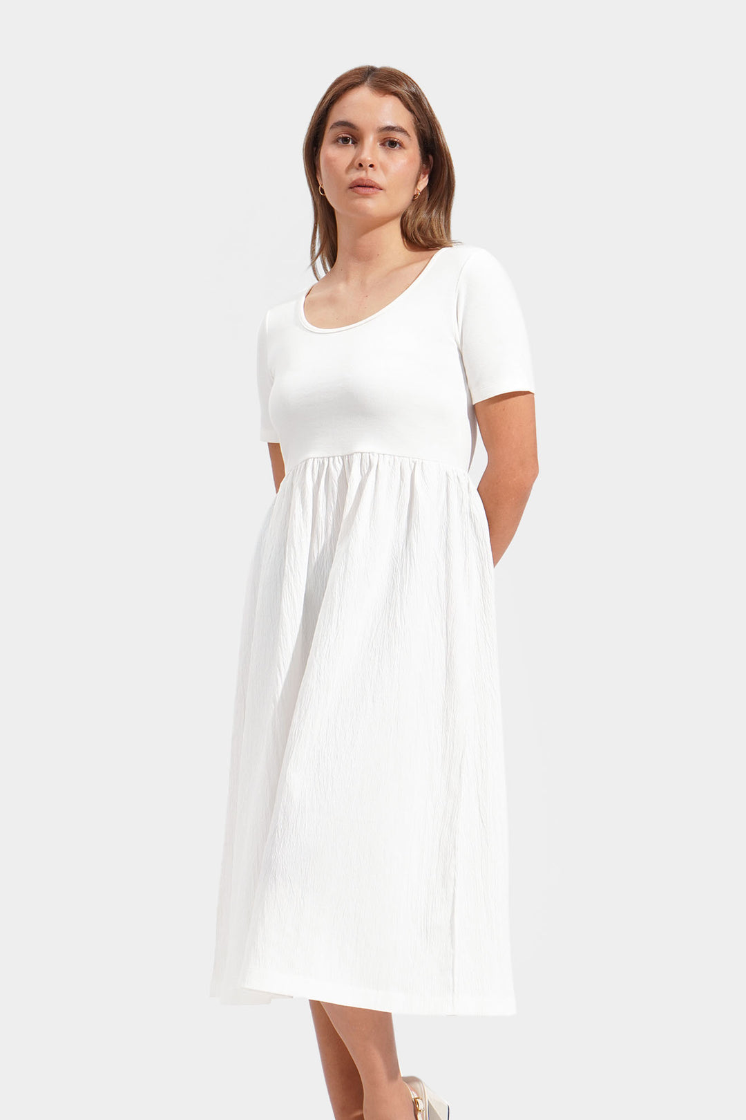 Scoop Neck Hybrid Dress