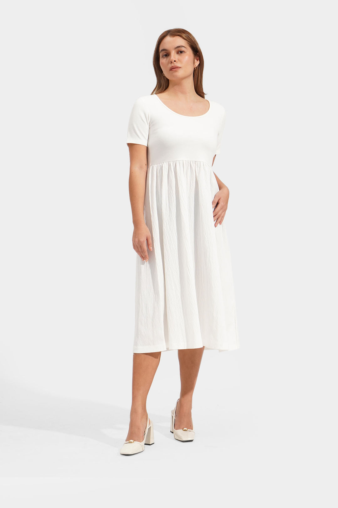 Scoop Neck Hybrid Dress