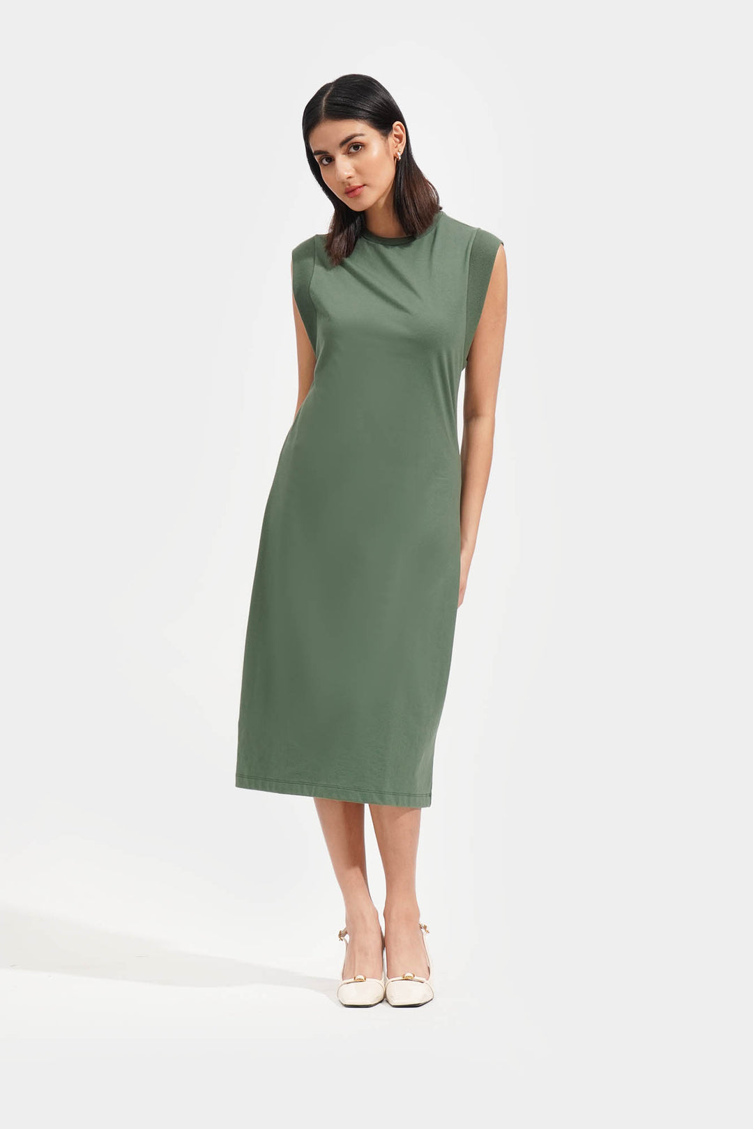 Closet Staples Ribbed Sleeve Shift Dress