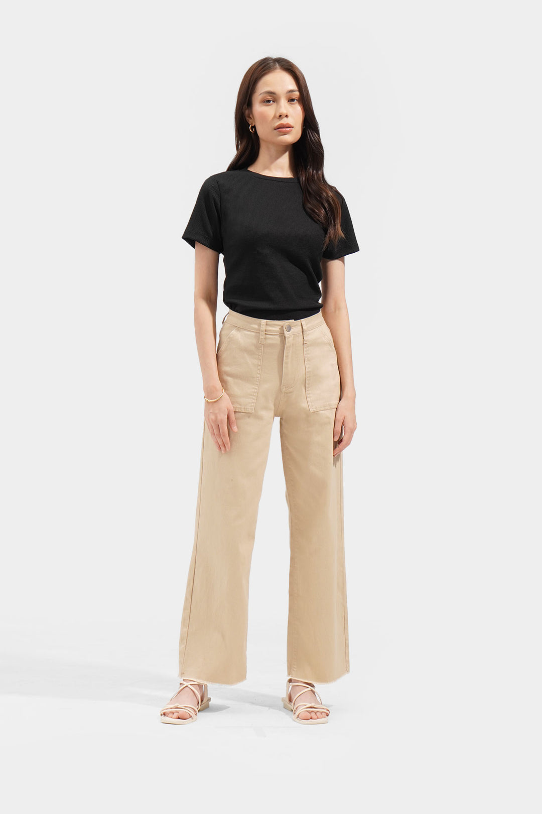 Patch Pocket Straight Pants