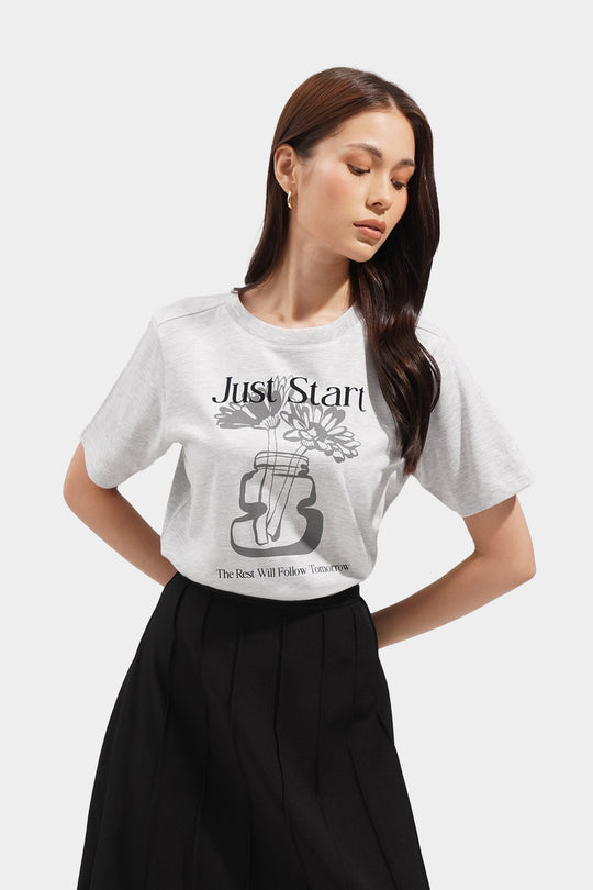 Just Start Graphic Tee