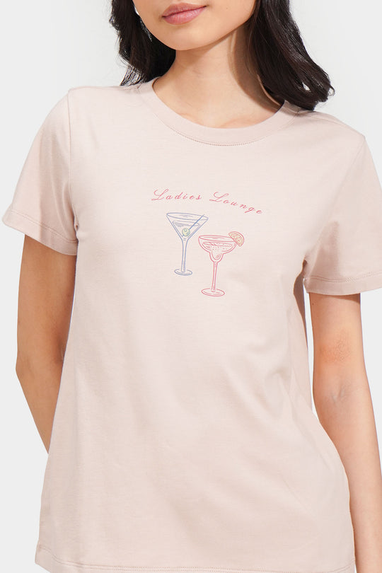 Ladies Lounge Graphic Tee