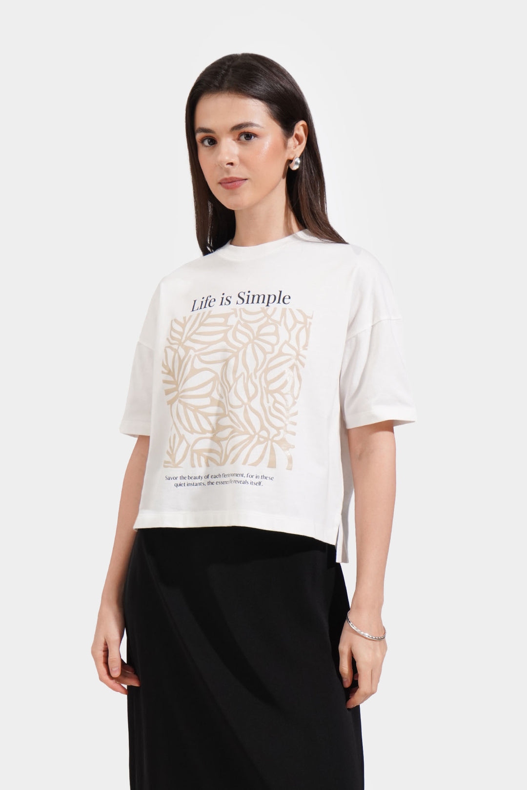 Metalic Shapes Graphic Tee