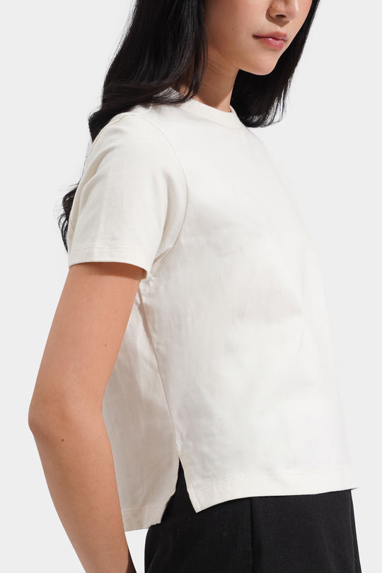 Regular Tee with Side Slits